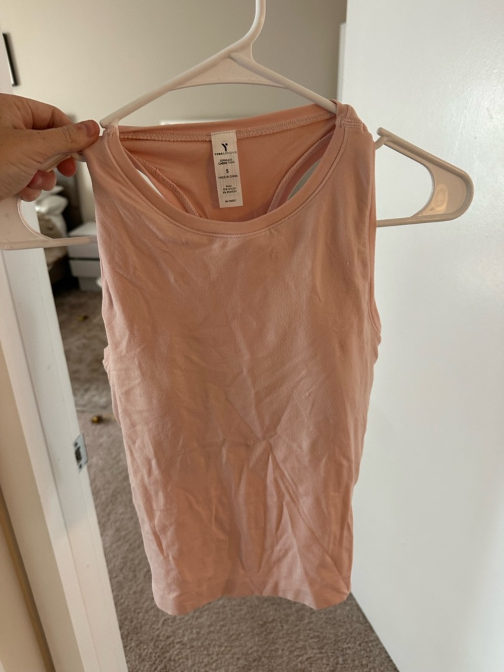 Yogalicious Blush Pink Racerback Tank Top